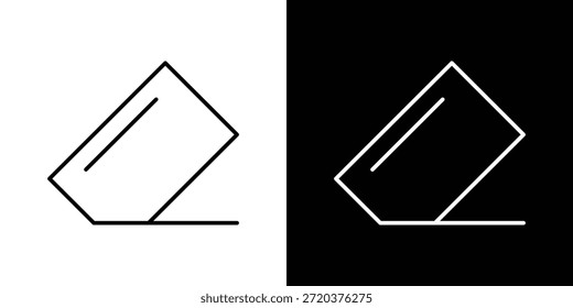 Icono de borrador. Diseño de Vector minimalista. Trazo editable. EPS10