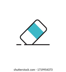 eraser icon modern vector. isolated on white background