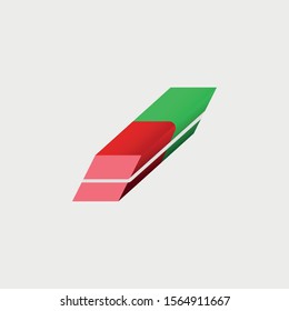 Eraser Icon. Office Concept. - Vector
