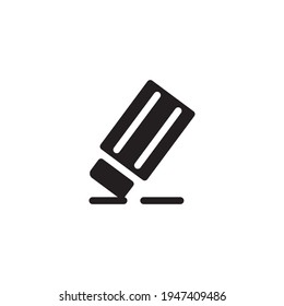 Eraser icon. office tool. the icon can be used for application icon, web icon, infographic. print on all types of paper. Editable stroke. Design template vector