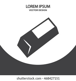 Eraser icon on the background