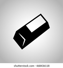 Eraser icon on the background