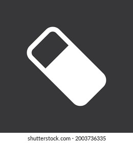 eraser icon on grey background