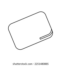 eraser icon on a white background, vector illustration