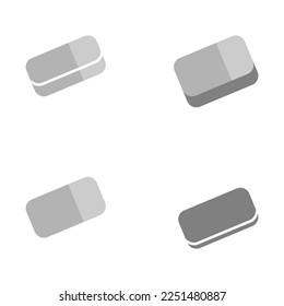 eraser icon on a white background, vector illustration