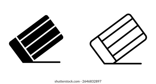 eraser icon on white background