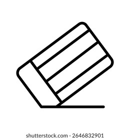 eraser icon on white background