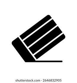 eraser icon on white background