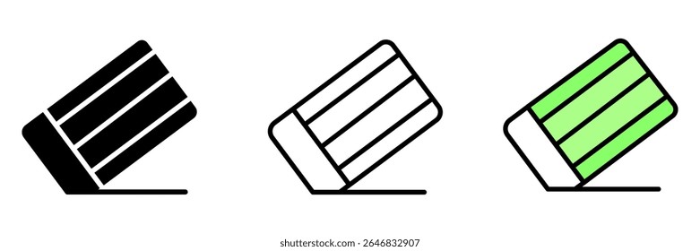 eraser icon on white background