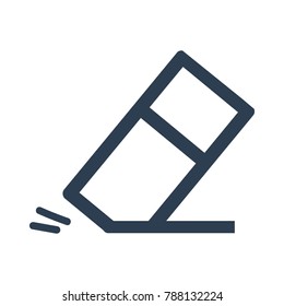 Eraser icon on white background. Vector illustration