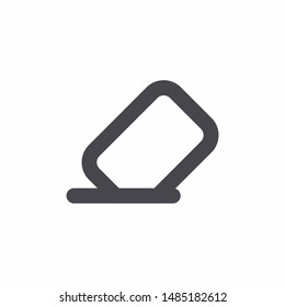 Eraser Icon With Outline Style