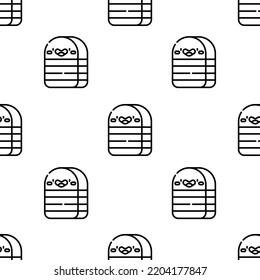 eraser icon pattern. Seamless eraser pattern on white background.