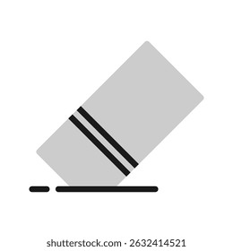 Eraser icon. Perfect for school, stationery, or education designs.