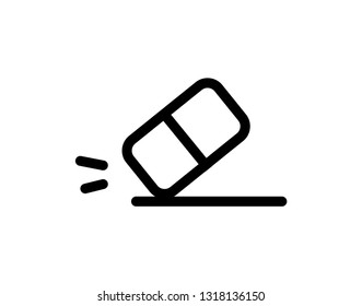Eraser icon representing correction and removal of errors