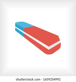 Eraser Icon. Rubber Symbol. Delete Sign . Erase Element. Logo Component - Vector.