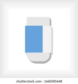 Eraser Icon. Rubber Symbol. Delete Sign . Erase Element. Logo Component - Vector.