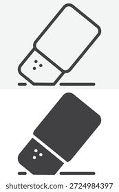 Conjunto de iconos de borrador en diferentes estilos. Icono de línea, contorno y Vector sólido con trazo editable. Signo y símbolo del Borrar para editar, eliminar y limpiar el ícono.