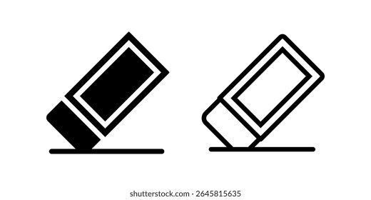 Conjunto de ícones de borracha. ilustração plana do ícone de vetor no fundo branco