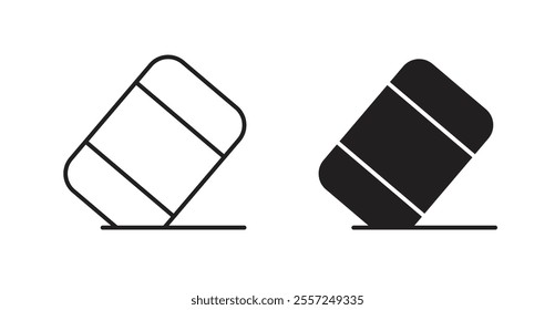 Eraser Icon set. vector illustration set