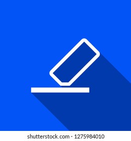 Eraser icon with shadow , sign design