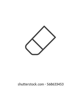 eraser icon. sign design