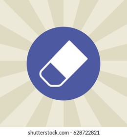 eraser icon. sign design. background