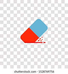 eraser icon sign and symbol. eraser color icon for website design and mobile app development. Simple Element from education elements collection for mobile concept and web apps icon.