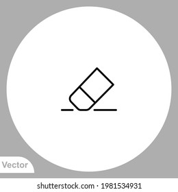 Eraser icon sign vector,Symbol, logo illustration for web and mobile