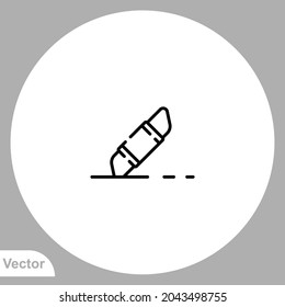 Eraser icon sign vector,Symbol, logo illustration for web and mobile