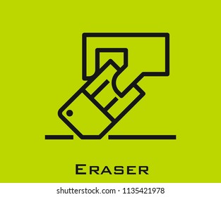 Eraser icon signs