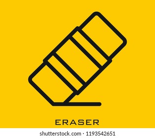Eraser icon signs