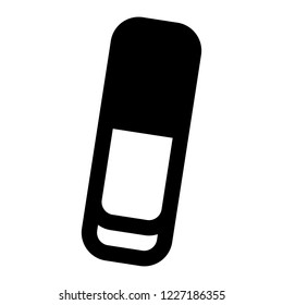 Eraser icon. Simple illustration of eraser vector icon for web design isolated on white background