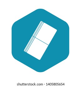 Eraser icon. Simple illustration of eraser vector icon for web