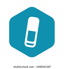 Eraser icon. Simple illustration of eraser vector icon for web design isolated on white background