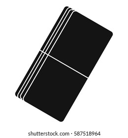 Eraser icon. Simple illustration of eraser vector icon for web