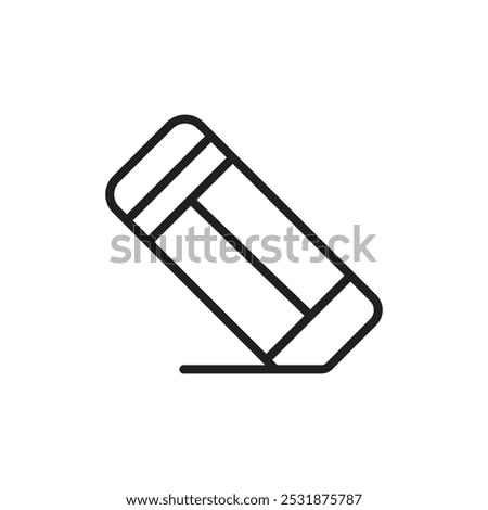 Eraser icon Simple thin outline