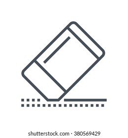 Eraser icon suitable for info graphics, websites and print media and  interfaces. Line vector icon.