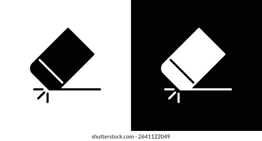 Eraser icon symbols. Vector illustration.