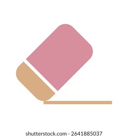 eraser icon template. template deleted Eraser icon in trendy flat style isolated on white background. Eraser silhouette symbol for your website design, logo, app, UI. Vector illustration, EPS10.