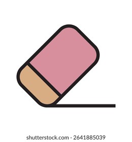eraser icon template. template deleted Eraser icon in trendy flat style isolated on white background. Eraser silhouette symbol for your website design, logo, app, UI. Vector illustration, EPS10.