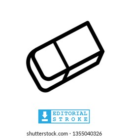 eraser icon in trendy flat style 