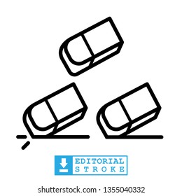 eraser icon in trendy flat style 