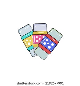 Eraser icon in trendy flat style isolated on white background. Modern design.
