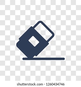 Eraser icon. Trendy Eraser logo concept on transparent background from E-learning and education collection