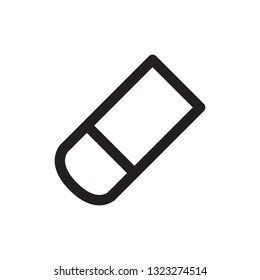 Eraser icon in trendy outline style design. Vector graphic illustration.Vector stroke. EPS 10.