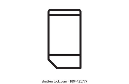 Eraser icon in trendy outline style design vector image