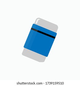 Eraser Icon. UI Symbol - Vector. Presented in Domination of Blue Gradation Color.