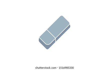 Eraser icon vector concept illustration for design.
