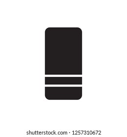 eraser icon vector design glyph style