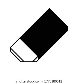 Eraser Icon Vector design illustration